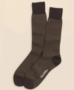 Cotton Bird's Eye Crew Socks