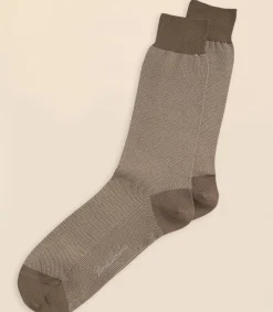 Cotton Bird's Eye Crew Socks