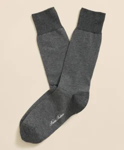 Cotton-Blend Birdseye Socks
