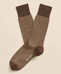 Cotton-Blend Birdseye Socks