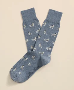 Cotton-Blend Dalmatian Socks