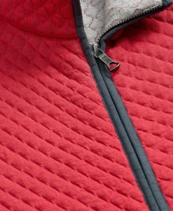 Cotton-Blend Diamond-Quilted Full-Zip Vest