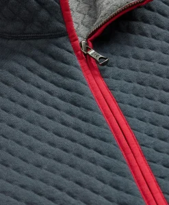 Cotton-Blend Diamond-Quilted Full-Zip Vest