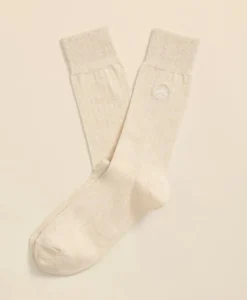 Cotton Blend Ribbed Socks