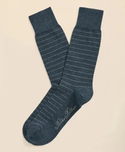 Cotton Blend Striped Socks
