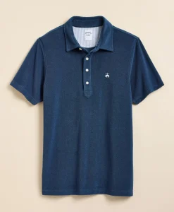 Cotton Blend Terry Cloth Polo Shirt