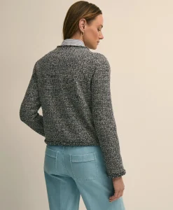 Cotton Blend Tweed Jacket