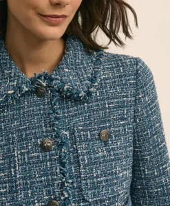 Cotton Blend Tweed Jacket