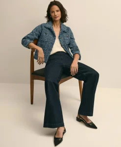Cotton Blend Tweed Jacket
