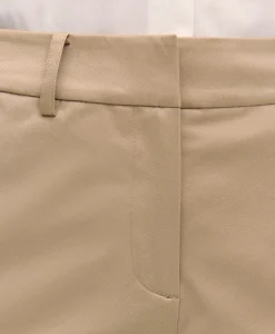 Cotton Blend Twill Bermuda Shorts