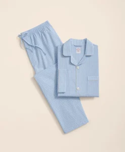 Cotton Broadcloth Bengal Striped Pajamas