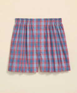 Cotton Broadcloth Check Boxers