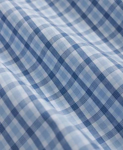 Cotton Broadcloth Checked Nightshirt