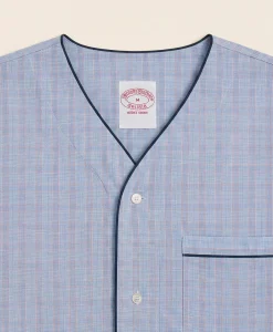 Cotton Broadcloth Glen Plaid Nightshirt