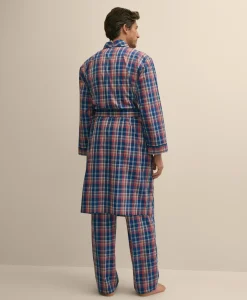 Cotton Broadcloth Madras Robe