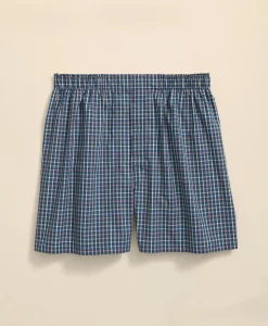 Cotton Broadcloth Multi-Windowpane Boxers