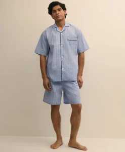 Cotton Broadcloth Plaid Short Pajamas