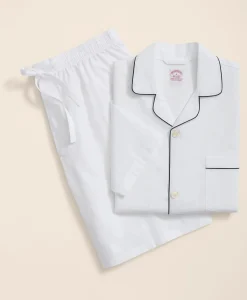 Cotton Broadcloth Short Pajamas