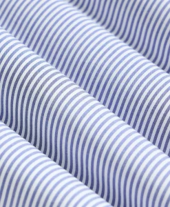 Cotton Broadcloth Striped Night Shirt
