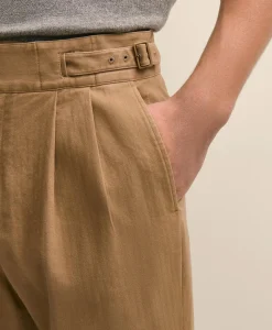 Cotton Herringbone Gurkha Pants