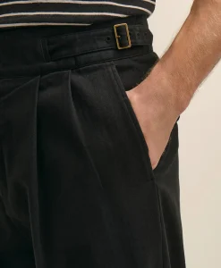 Cotton Herringbone Gurkha Pants