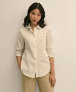 Cotton Jacquard Clip-Dot Shirt