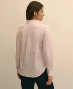 Cotton Jacquard Clip-Dot Shirt
