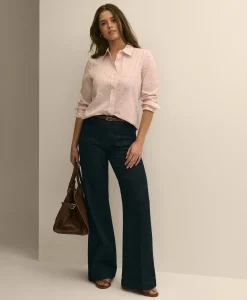 Cotton Jacquard Clip-Dot Shirt