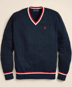 Cotton Lightweight Tennis Sweater