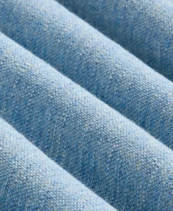 Cotton-Linen Pique Johnny Collar Shirt