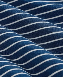 Cotton Mariner Stripe Indigo T-Shirt