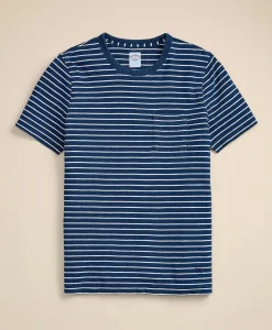 Cotton Mariner Stripe Indigo T-Shirt