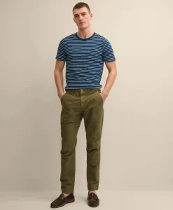Cotton Mariner Stripe Indigo T-Shirt