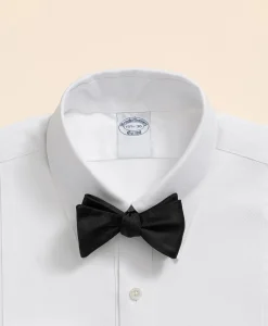Cotton Oxford Button-Down Collar, Pique Bib Tuxedo Shirt