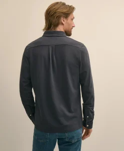 Cotton Pique Popover Polo Shirt