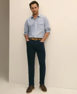 Cotton 5-Pocket Corduroy Pants