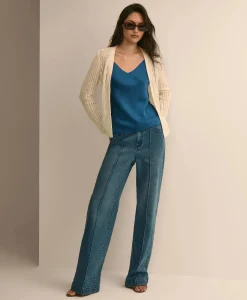 Cotton Pointelle Cardigan