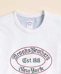 Cotton Slub Emblem Graphic T-Shirt
