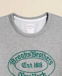 Cotton Slub Knit Brooks Brothers Graphic T-Shirt