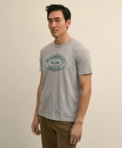 Cotton Slub Knit Brooks Brothers Graphic T-Shirt