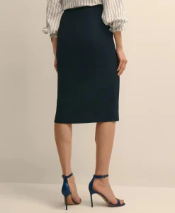 Crepe Pencil Skirt