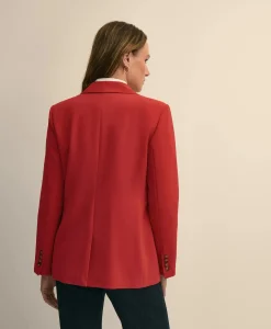 Crepe Relaxed-Fit Jacket