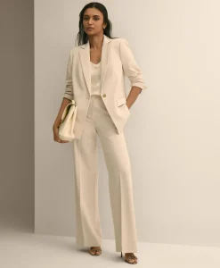 Crepe Wide-Leg Pants