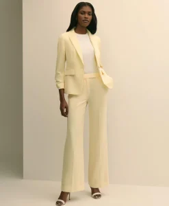 Crepe Wide-Leg Pants