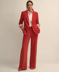 Crepe Wide-Leg Pants