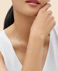 1 CT. Lab-Grown Diamond 14k Gold Link Bracelet