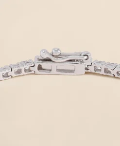 2 CT. Lab-Grown Diamond 14k Gold Link Bracelet