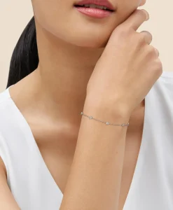 0.5 CT. Lab-Grown Diamond 14k Gold Station Bracelet