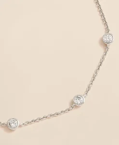 0.5 CT. Lab-Grown Diamond 14k Gold Station Bracelet
