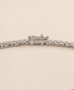 3 CT. Lab-Grown Diamond 14k White Gold Tennis Bracelet